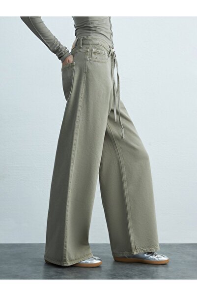 Ltb Denıssa Geniş Paça Yüksek Bel Jean Pantolon