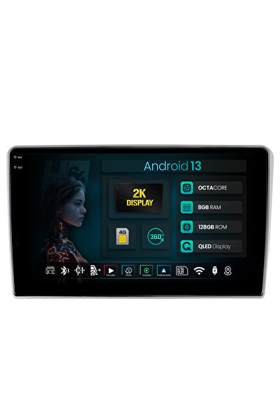 HUB64 Navigatie 2K Toyota Auris (2006-2012), 8GB RAM, Android 13, Octacore, S...