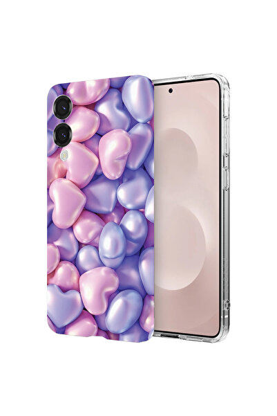 bestcase Carcasă spate antișoc pentru Samsung Galaxy S25 Edge, inimioare colo...