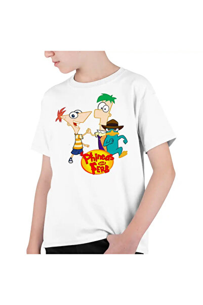 OEM Tricou Copii Baieti Phineas Ferb Perry Pineas Fineas