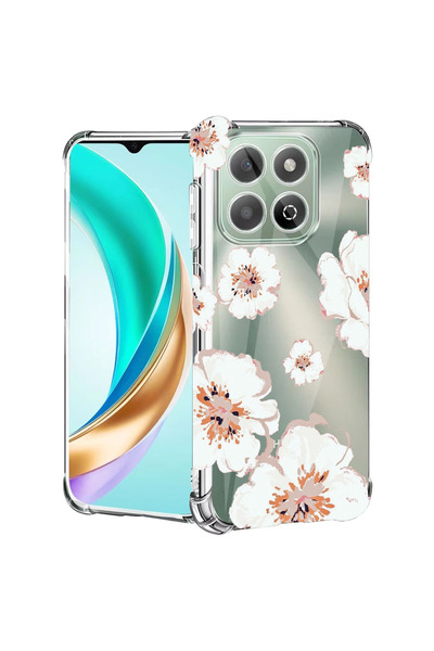 bestcase Carcasă spate antișoc pentru Honor X8C, culori pastelate - flori, 19...