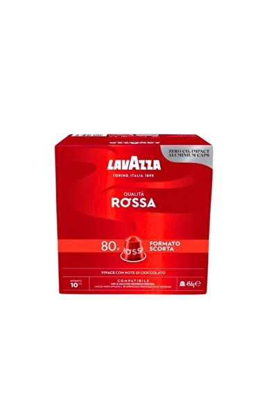 LavAzza 80 Capsule Aluminiu Qualita Rossa – Compatibile Nespresso
