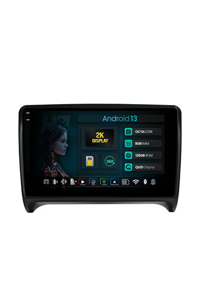 HUB64 Navigatie 2K Audi TT, 8GB RAM, Android 13, Octacore, Slot Sim 4G