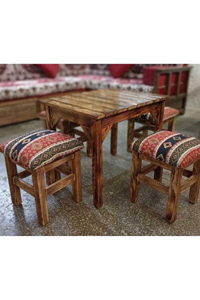 DivanAhşap Ahşap tabure