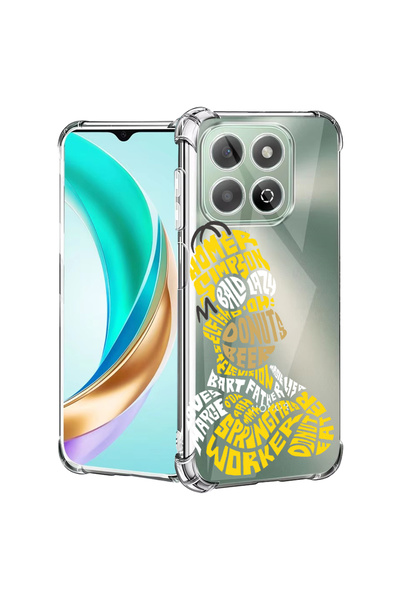 bestcase Αντικραδασμική πίσω θήκη για Honor X8C, καλλιγραφία Homer Simpson, 1...