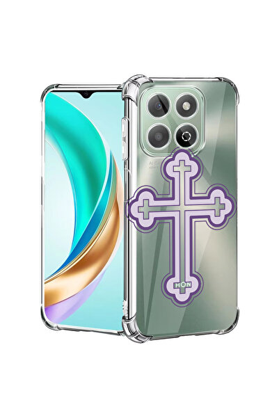 bestcase Carcasă spate antișoc pentru Honor X8C, cruce mov, 1988221 AS 1789