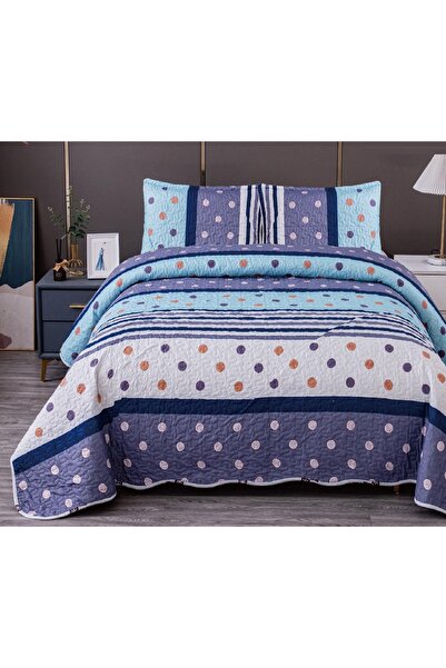 CHIRASO Microfiber Quilted Duvet Set, 2-Sided, 3-Piece, Duvet Cover 220x240cm, 2 Pillowcases