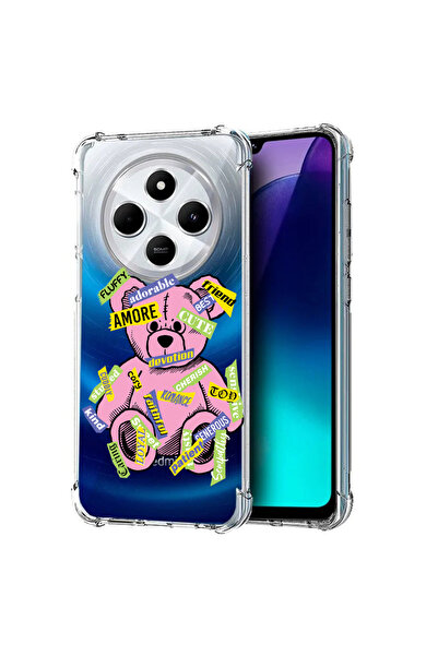 bestcase Carcasă spate antișoc pentru Poco C75 / Redmi 14C / A4, Teddy Bear A...