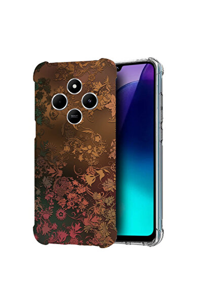 bestcase Carcasă spate antișoc pentru Poco C75 / Redmi 14C / A4, pene aurii, ...