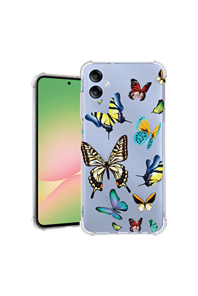 bestcase Carcasă spate antișoc pentru Samsung Galaxy A06 4G, fluturi colorați...