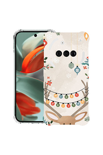 bestcase Carcasă spate antișoc pentru telefonul Nothing (3a), ren de Crăciun,...