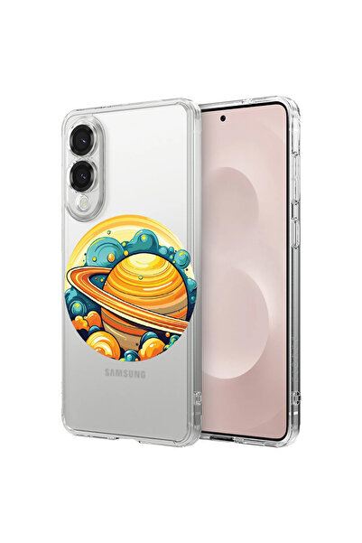bestcase Carcasă spate antișoc pentru Samsung Galaxy S25 Edge, Planet - Satur...