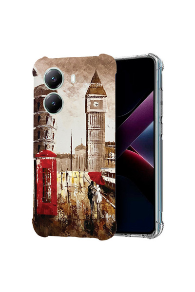 bestcase Αντικραδασμική θήκη πλάτης για Poco X7 Pro 5G, Λονδίνο, 1988230 AS 1375