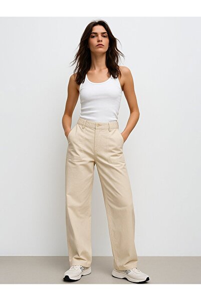 Ltb Lyorna Embossed Pattern Straight Leg High Waist Jeans