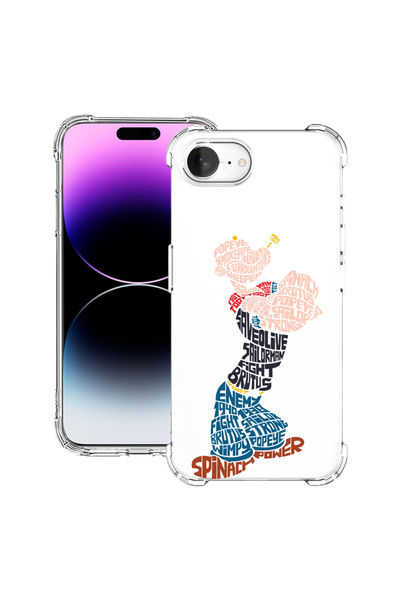 bestcase Αντικραδασμική θήκη πλάτης για Apple iPhone 16e, Calligraphy Popey, ...