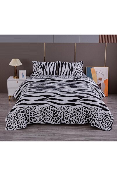 CHIRASO Microfiber Quilted Duvet Set, 2-Sided, 3-Piece, Duvet Cover 220x240cm, 2 Pillowcases