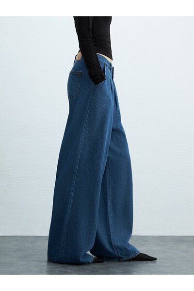 Ltb Παντελόνι Sıerra με φαρδύ πόδι και ψηλόμεσο τζιν