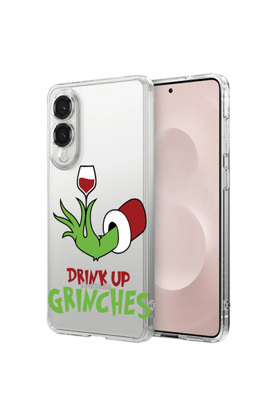 bestcase Удароустойчив гръб за Samsung Galaxy S25 Edge, Grinches - Drink Up, ...