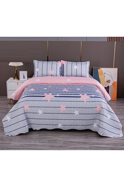 CHIRASO Microfiber Quilted Duvet Set, 2-Sided, 3-Piece, Duvet Cover 220x240cm, 2 Pillowcases