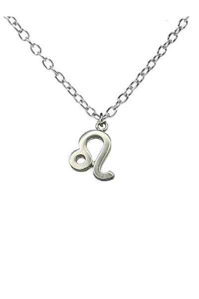Herşey Nota Leo Zodiac Symbol Necklace – Unisex Astrological Design with 60 cm Chain, Zinc Plated