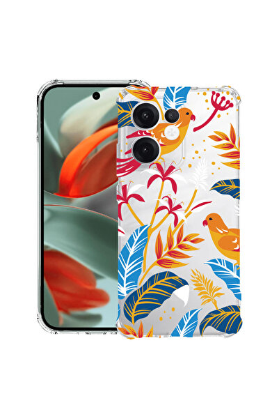 bestcase Carcasă spate antișoc pentru OPPO Reno13 F 5G, păsări colorate, 1988...