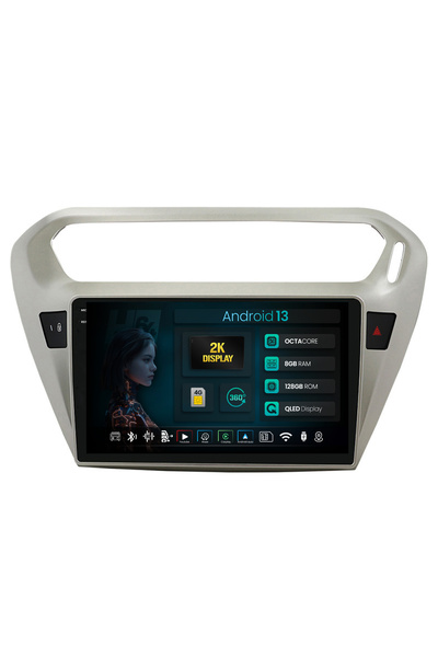 HUB64 Navigatie 2K Peugeot 301 / Citroen C-Elysee, 8GB RAM, Android 13, Octac...