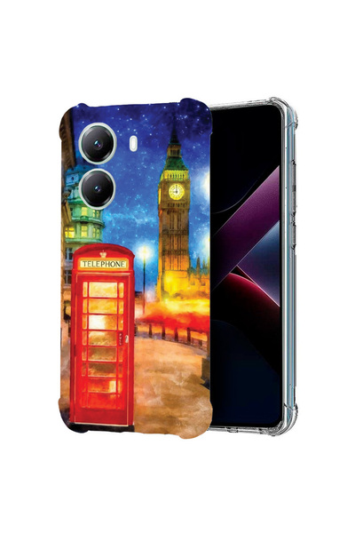 bestcase Αντικραδασμική θήκη πλάτης για Poco X7 Pro 5G, Λονδίνο, 1988230 AS 1376