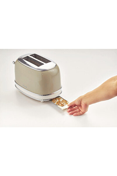 ARIETE Bread toaster VINTAGE 0155/03, 810W, 2 slices, 3 functions, 6 levels, Removable tray, Beige