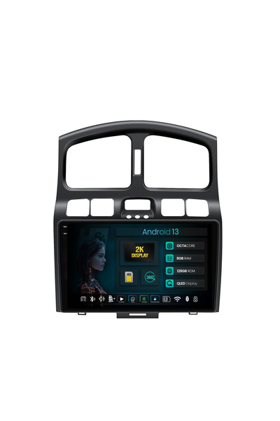 HUB64 Navigatie 2K Hyundai Santa Fe (2001-2005), 8GB RAM, Android 13, Octacor...