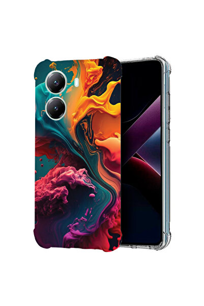 bestcase Αντικραδασμική θήκη πλάτης για Poco X7 Pro 5G, υγρά χρώματα, 1988230...