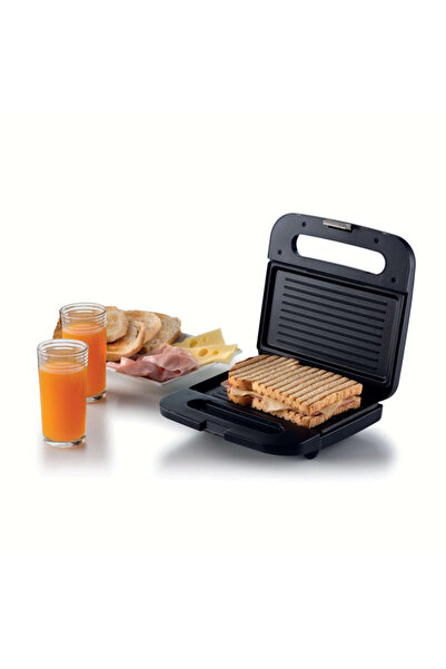 ARIETE Sandwich toaster BREAKFAST 1971/00, 750W, Non-stick coating, Light indicator, Dark gray