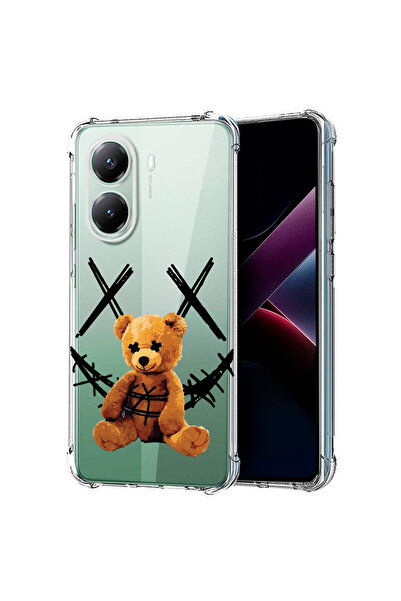 bestcase Carcasă spate antișoc pentru Poco X7 Pro 5G, zâmbet de ursuleț de pl...