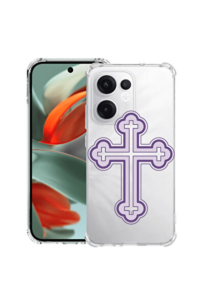 bestcase Carcasă spate antișoc pentru OPPO Reno13 F 5G, cruce mov, 1988247 AS...