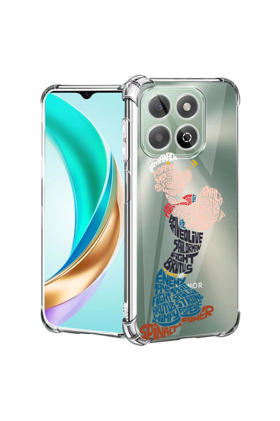 bestcase Αντικραδασμική πίσω θήκη για Honor X8C, Καλλιγραφία Popey, 1988221 A...