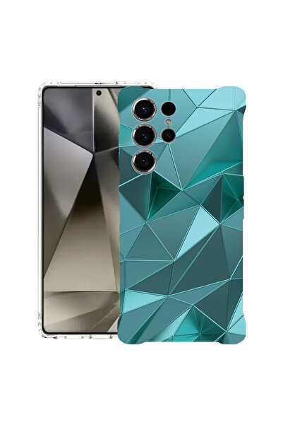 bestcase Carcasă spate antișoc pentru Samsung Galaxy S25 Ultra, mozaic verde,...