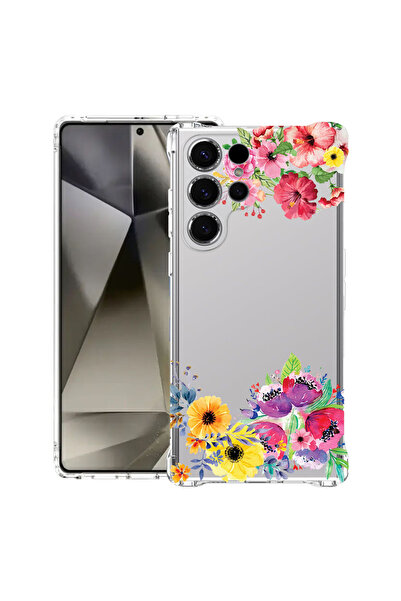 bestcase Αντικραδασμική θήκη πίσω μέρους για Samsung Galaxy S25 Ultra, Λουλού...