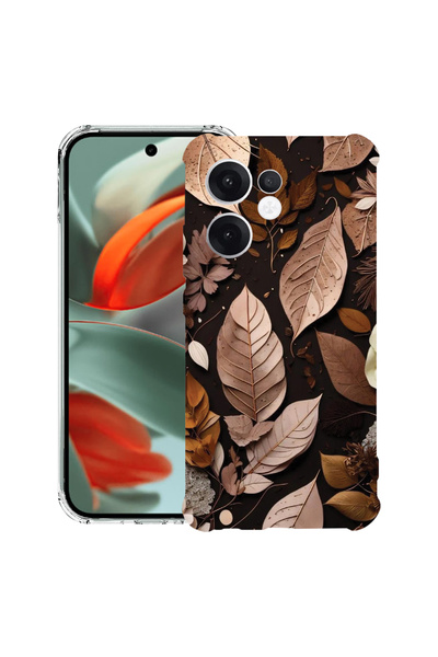 bestcase Αντικραδασμική πίσω θήκη για OPPO Reno13 F 5G, Φθινοπωρινά φτερά, 19...