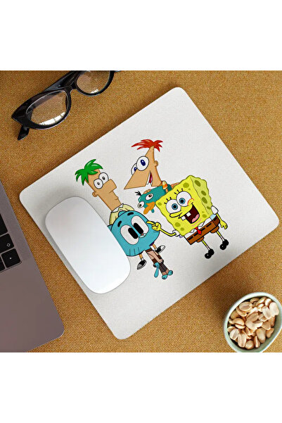 OEM Mousepad Phineas Ferb Gumball Spongebob