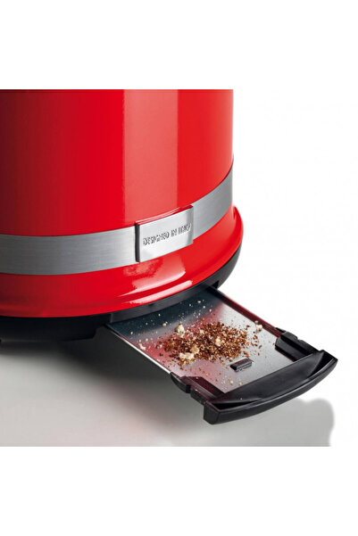 ARIETE Bread toaster MODERNA 0149/00, 815W, 2 slices, 3 functions, 6 levels, Removable tray, Red