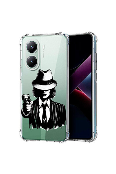 bestcase Αντικραδασμική θήκη πλάτης για Poco X7 Pro 5G, Γυναίκα Γκάνγκστερ, 1...