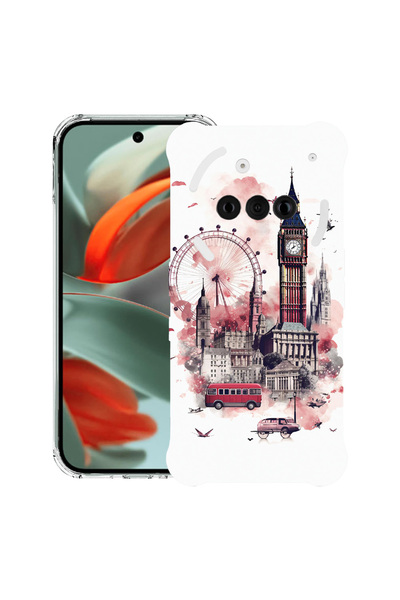 bestcase Carcasă spate antișoc pentru telefonul Nothing (3a), Visit London, 1...