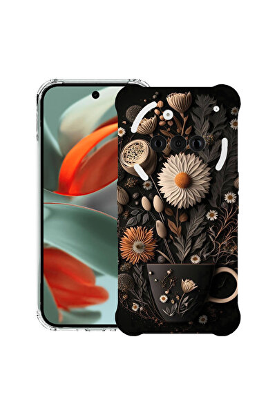 bestcase Carcasă spate antișoc pentru telefonul Nothing (3a), Happy Flowers, ...