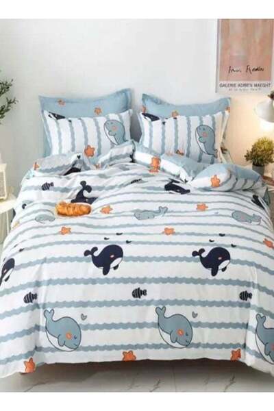 LUNA HOME Single Size 4 Pcs Duvet Cover Set
