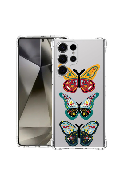 bestcase Carcasă spate antișoc pentru Samsung Galaxy S25 Ultra, fluture, 1966...