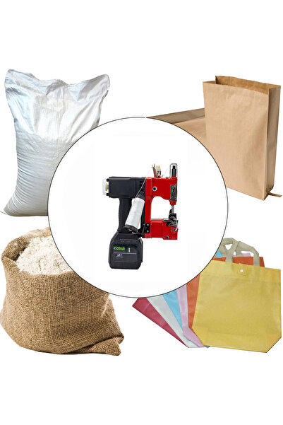 hodbehod Yüksek Kapasiteli Şarjlı Akülü Çuval Ağzı Dikme Makinesi (4500 mAh)