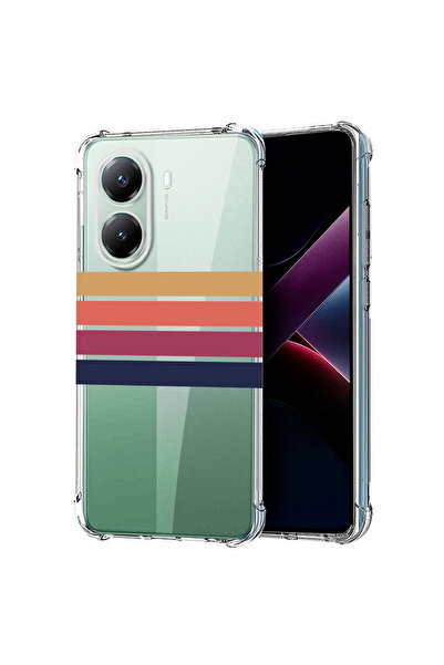 bestcase Удароустойчив гръб за Poco X7 Pro 5G, ретро линии, 1988230 AS 1479