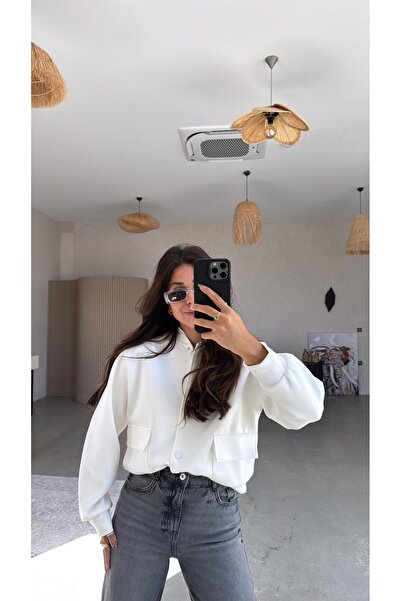 Buket Teke Jachetă Bomber Ecru Scuba