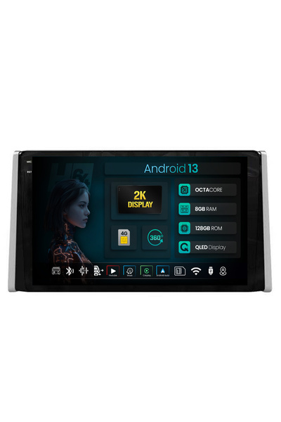 HUB64 Navigatie 2K Toyota RAV4 (2018+), 8GB RAM, Android 13, Octacore, Slot S...