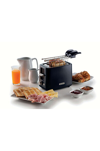 ARIETE Bread toaster BREAKFAST 0157/03, 760W, 2 slices, Stop button, 7 levels, Removable tray, Black