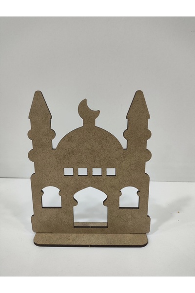 toptanetkinlikboyama Mosque Model Wooden Painting Set |   Educational Religious Activity Product for Kids |   Mdf Model Painting Set (D